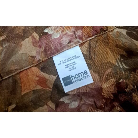 Pink Beige Roses Window Valance JC Penney Home Rayon Blend Cottage Country 17x80 - Picture 2 of 3